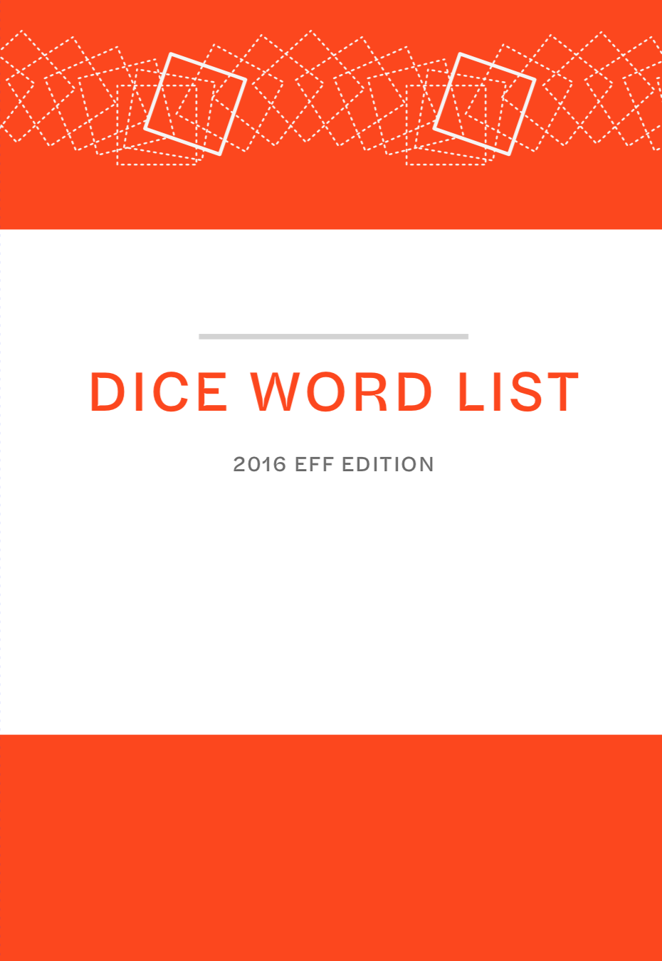 Dice Word List book cover